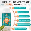 Probiotics for Women & Men - 300 Billion CFU, 24 Strains Probiotic + 15 Organic Herbs Prebiotics Blend, for Overall Digestive Gut Health, Immune, Constipation & Bloating, Shelf Stable - 4 Month Supply 5