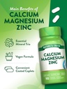 Nature's Truth Calcium Magnesium Zinc | 90 Coated Caplets | Vegan, Non-GMO, and Gluten Free Supplement 6