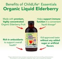 CHILDLIFE Essentials Organic Elderberry Syrup for Kids - Liquid Elderberry for Toddlers, Elderberry Extract Drops, Tincture for Babies, Toddlers, Children - 4 Fl Oz 6