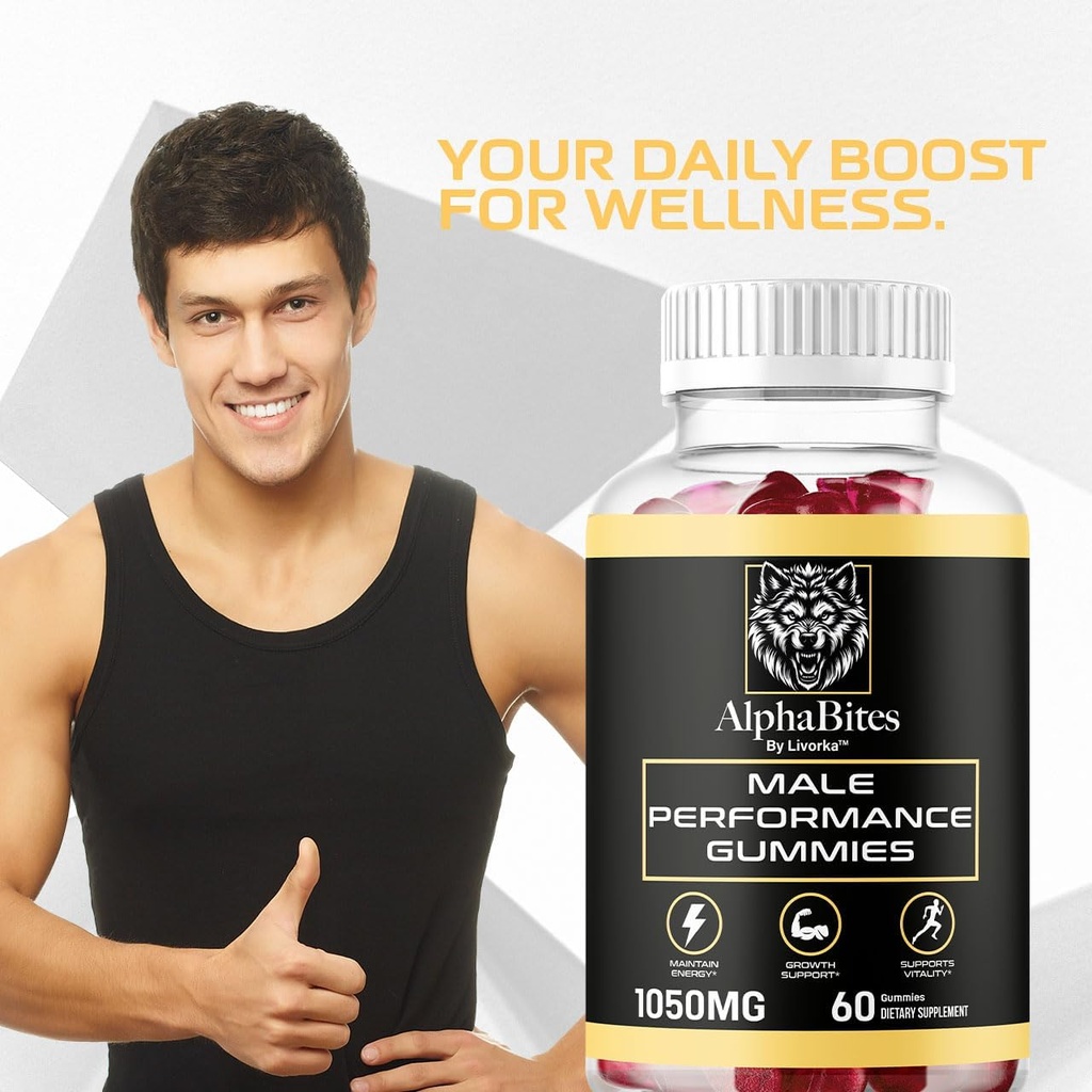 (2 Pack) Alpha Bites - Original Formula 7 in 1 Alpha Bites Gummies, AlphaBites for Men, Official Alpha Bites Advanced Premium Formula Performance and Energy, Alpha Bite Gummy Reviews, for 2 Months 6