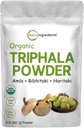 Micro Ingredients Organic Triphala Powder, 2 Pounds (Amla + Haritaki + Bibhitaki) | India Origin, Herbal Adaptogen Supplement, Supports Colon & Immune Health | Vegan, No GMOS 2