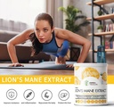 Organic Lions Mane, Non-GMO and Gluten-Free Lions Mane, Neuronal Growth and Immune System, Mushroom Powder for Memory Support, Concentration, Clarity, Creativity and Mood-50 Serving 3