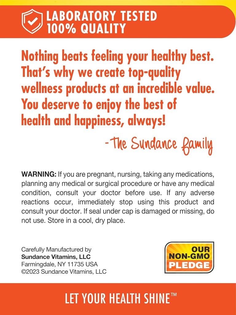 Sundance High Potency Vitamin E | 450mg (1000 IU) | 60 Softgels | Essential Vitamin Supplement | Non-GMO and Gluten Free Formula 6