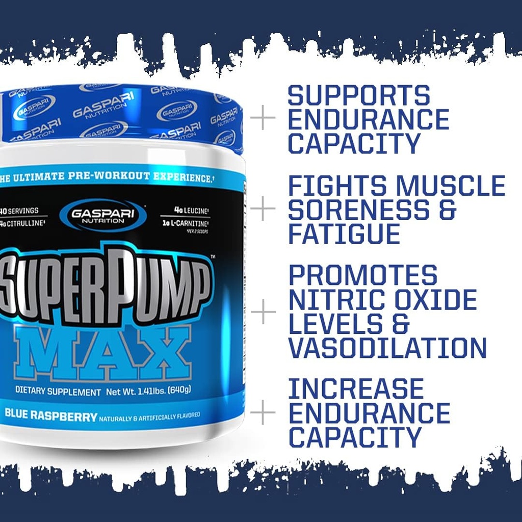 Gaspari Nutrition SuperPump MAX, The Ultimate Pre Workout Powder, Sustained Energy Preworkout, Nitric Oxide Booster, Muscle Growth, Recovery & Replenishes Electrolytes (Grape Cooler) 5
