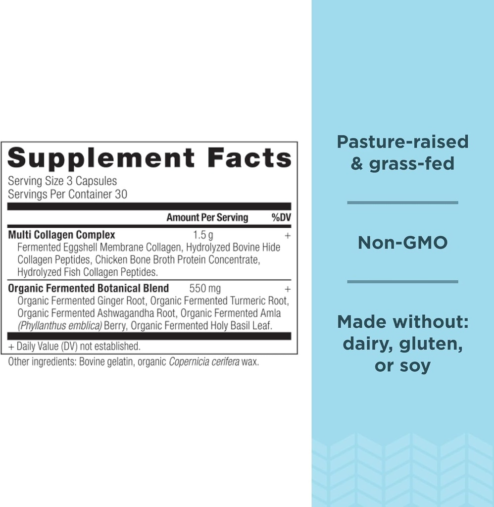 Ancient Nutrition Multi Collagen Capules, 90 Count + Multi Collagen Protein Powder, Unflavored, 60 Servings 3