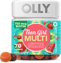 OLLY Laser Focus Gummy 36 Count and Teen Girl Multi 70 Count Berry Melon 6