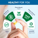 Vegan Omega 3 Supplement High Potency EPA DHA Omega 3 Supplement from Algae Oil Easy to Swallow Small Soft Gel Capsules. 4