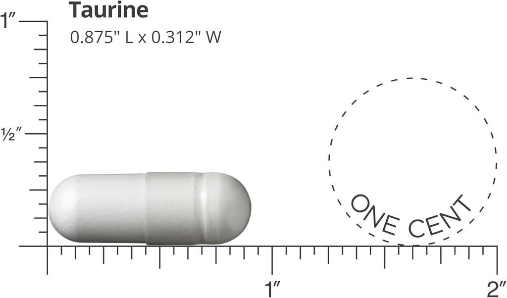 DOCTORS' PREFERRED Taurine Supplement - 1,000 mg/Serving | 60 Vegan Capsules 4