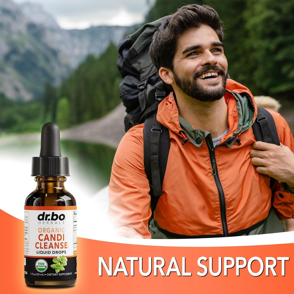 Candi Cleanse Support Supplement Pills & Drops - Organic Oregano Oil Drops Liquid & Black Walnut Wormwood - Extra Strength Natural Oral Gut Cleanser Detox Health Supplements & Caprylic Acid Capsules 6