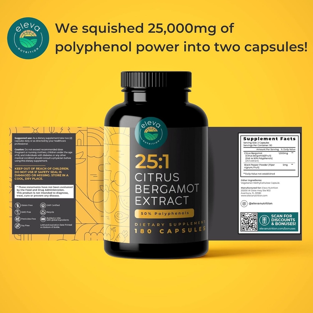 Citrus Bergamot Extract 25:1 and Sugar-Free Beet Root Gummies Bundle 3