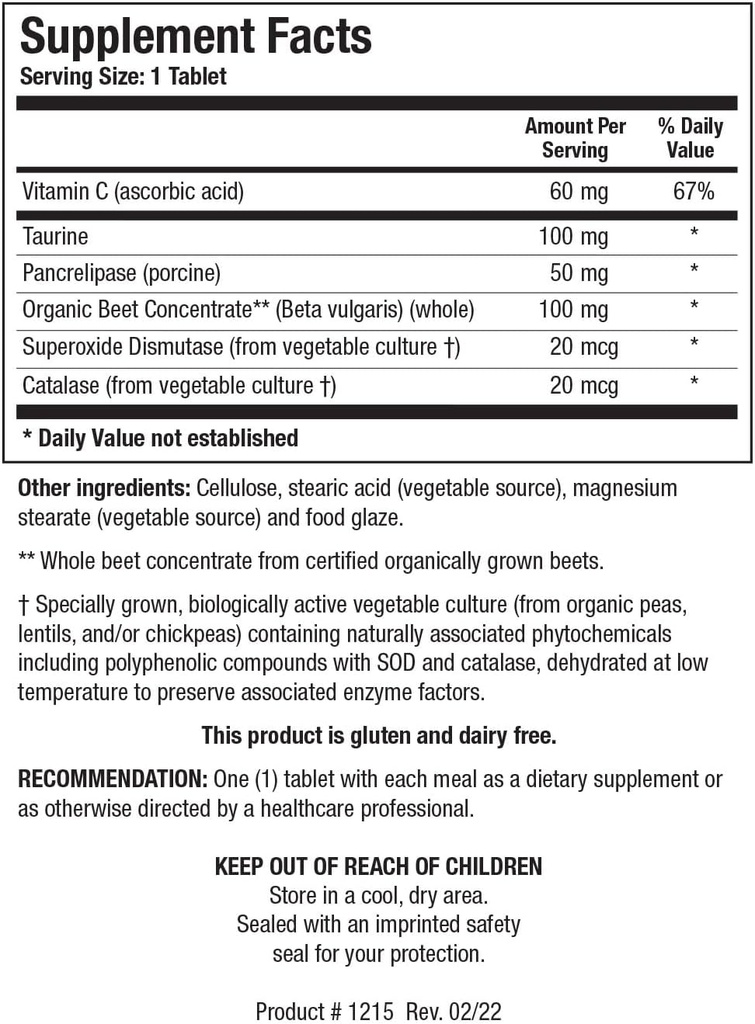 Biotics Research Beta TCP - Natural Nutritional Support for Bile Production, Liver Function, Aids in Fat Digestion & Healthy Cholesterol - Supplies Betaine Organic Beet Concentrate - 90 Tablets 3