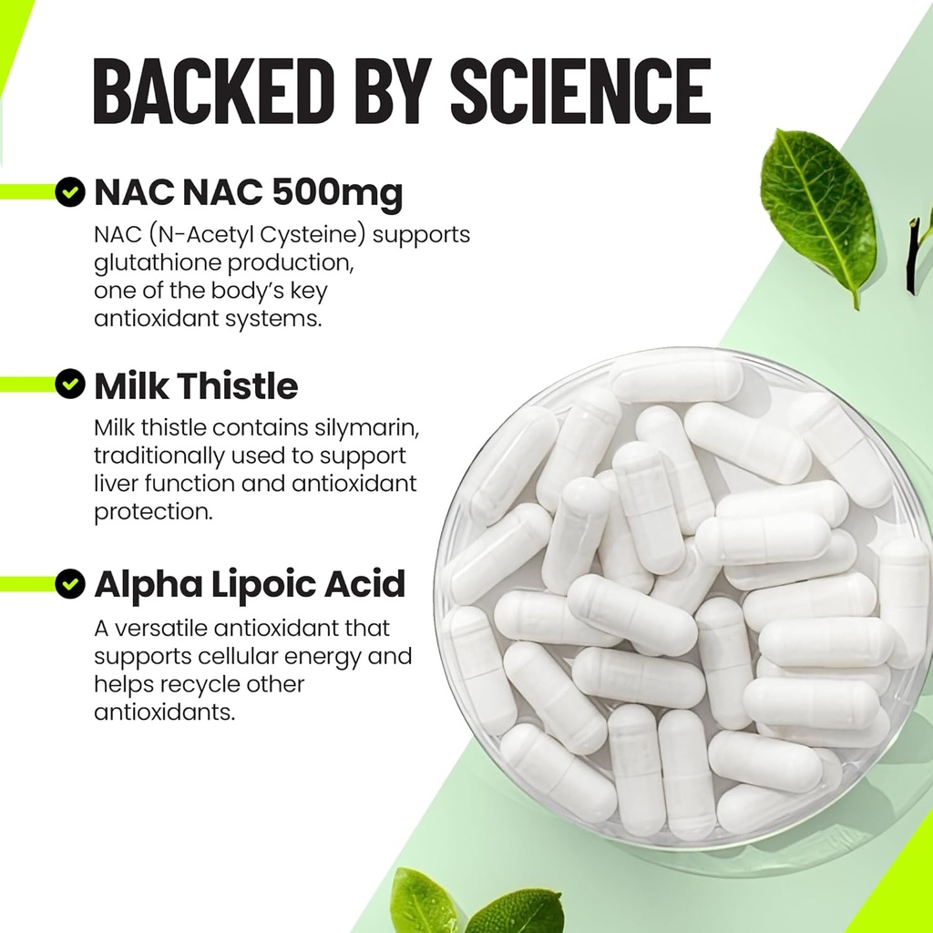 Rave Aid Supplement - Concert & Festival Essentials Supplement with NAC 500mg | Doctor 5-HTP-Free Formula | After Party Vitamins & Immune Support | Music Festival Rave Kit - 60 Capsules 5