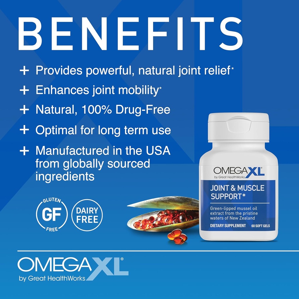 OmegaXL Powerful Joint and Muscle Support Supplement (60 Count) & Probiotic XL - PreforPro, DE111, Shelf Stable - Promote Healthy Gut Flora Growth (30 Veggie caps) 4