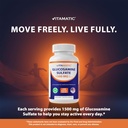 Vitamatic Glucosamine Sulfate Supplement, 1500mg, 120 Servings, 240 Capsules 5
