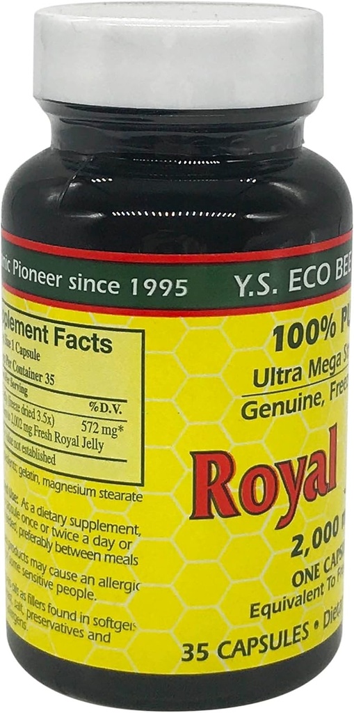 YS BEE Farms Pure Royal Jelly Capsules, 35 CT 6