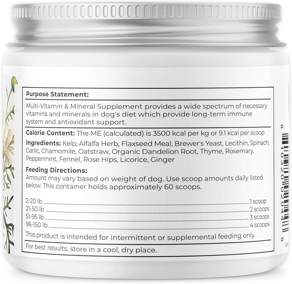 Dr. Harvey's Herbal Multi-Vitamin and Mineral Supplement for Dogs (7 Ounces) 6