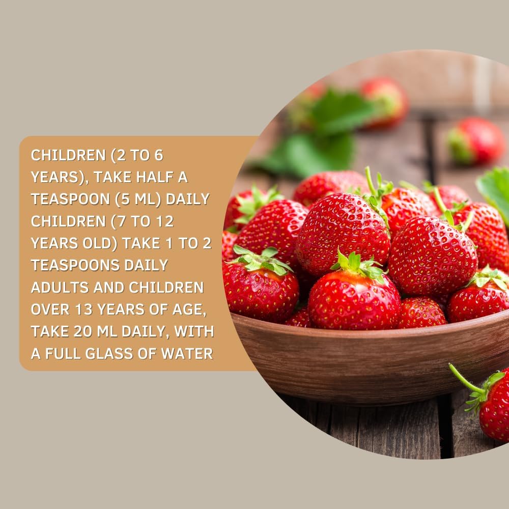 Senna Liquid Laxative for Adults & Kids - Strawberry Flavor, Natural Senna Leaf & Prune - Stool Softener for Constipation Relief - Herbal Syrup for Bowel Support, Digestive Cleanse - 8oz 6