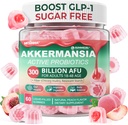 Akkermansia Probiotics Gummies with Prebiotics Fiber, 300 Billion AFU Akkermansia Muciniphila, with Polyphenol Fruits, Resistant Starch, Vitamin A D3 B2 for Metabolism, Digestive & Gut Health, 1Pack 2