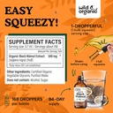 Wild & Organic Black Walnut Tincture - Detox Cleanse w/Black Walnut Hull Extract - Herbal Supplement for Gut Cleanse Detox and Digestive Well-Being - Vegan, Sugar & Alcohol-Free - 4 fl oz 4