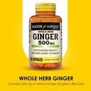 MASON NATURAL Whole Herb Ginger 500 mg, 6 Month Supply, Natural Herbal Supplement, 60 Capsules (3 Pack) 5