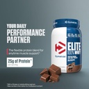 Dymatize Elite 100% Whey Protein Powder, Chocolate, 25g of Protein, 5.5g BCAAs, Less Than 140 Cal., Gluten Free, 3g Carb, 2g Sugar, 3g Fat (25 Servings) 3