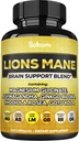 Lions Mane Supplement Capsules with Magnesium with Ashwagandha Root, Ginkgo Biloba, Rhodiola Rosea and Gotu Kola - 210 Vegan Capsules - Support Brain Health, Positive Mood & Energy Production 2