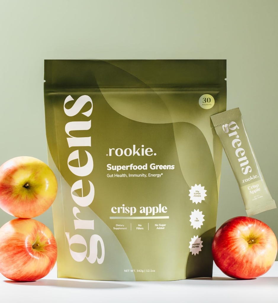 Rookie Wellness Greens + Superfoods - Greens Superfoods Powder Drink Made with Whole Food Sourced Ingredients Contains Vitamins, Probiotics, Antioxidants, and Baobab Fiber (30 Servings, Passion Guava) 3