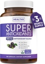 Super Antioxidants Supplement for Women & Men - High Potency Herbal & Fruit Blend with Acai, Goji, Pomegranate, Elderberry & Resveratrol for Skin Care & Immune Support - Vegan & Non-GMO - 180 Capsules 2