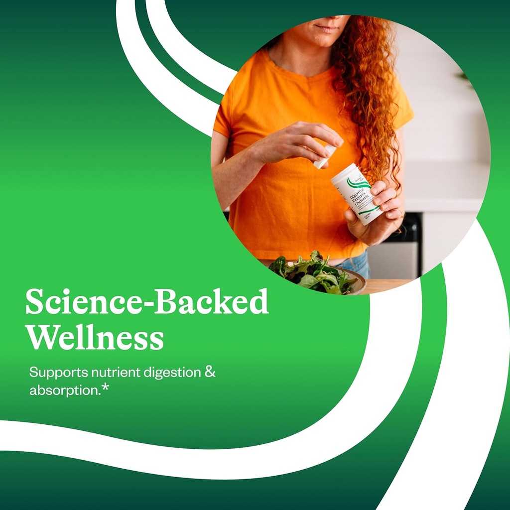 Seeking Health Digestive Enzymes Chewable, Vegan and Vegetarian Enzymatic Supplement to Support Healthy Digestion and Digestive Comfort with Amylase, Protease, and Lipase (60 Tablets) 5