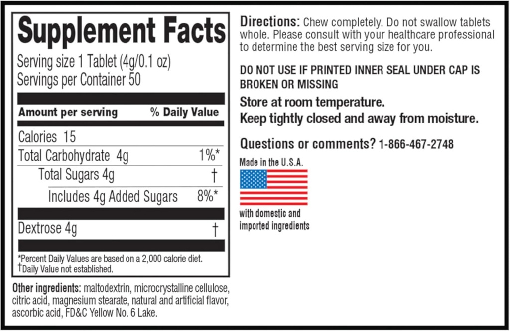 Quality Choice Fast Acting Glucose Tablets Orange Flavor 50 Tablets… 3