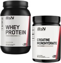 BARE PERFORMANCE NUTRITION BPN Creatine Monohydrate & Whey Vanilla Protein Powder Bundle 2