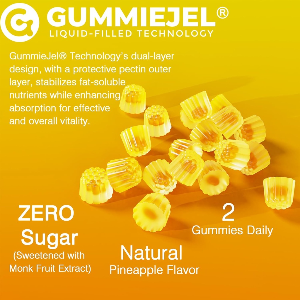 Turmeric Gummies 1000mg + Sugar Free Probiotics Gummies 6
