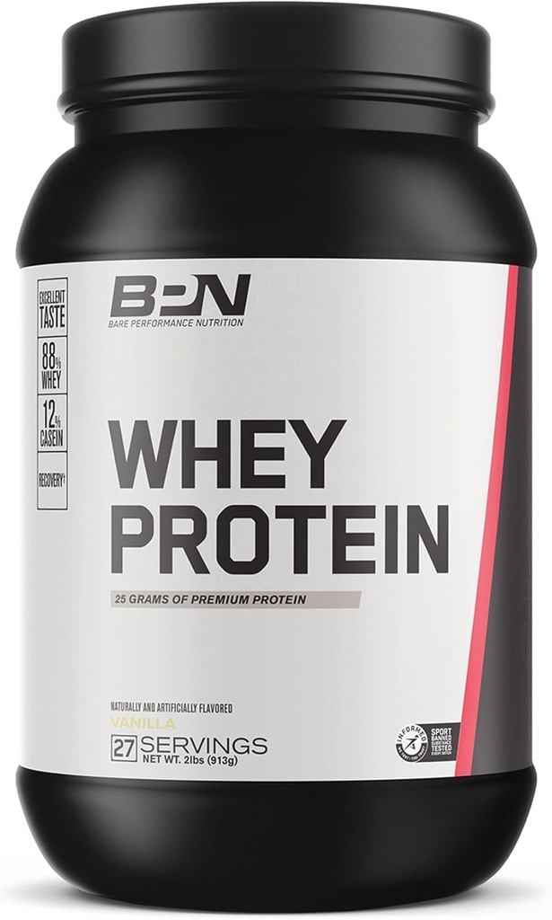 BARE PERFORMANCE NUTRITION BPN Creatine Monohydrate & Whey Vanilla Protein Powder Bundle 3