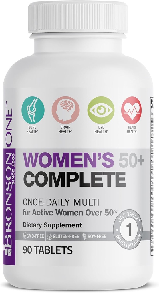 Bronson ONE Daily Women’s 50+ Complete Multivitamin Multimineral, 90 Tablets 4