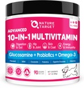 NATURE TARGET Dog Vitamins Powder, Probiotics & Digestive Enzymes for Gut Health, Glucosamine & Chondroitin & Omega 3, Complete Supplement for Homemade Dog Food, Joint & Skin & Immune Support 2