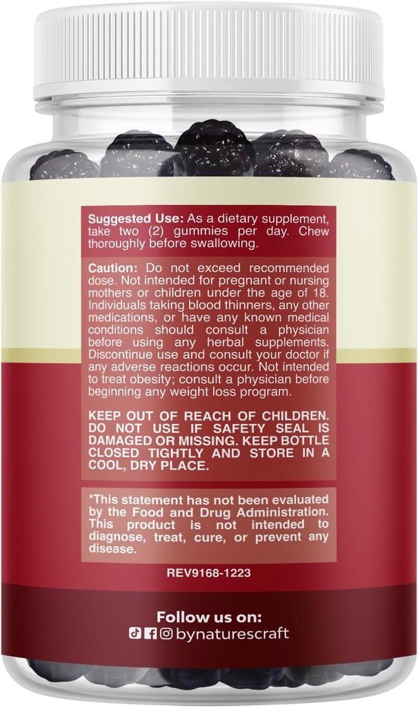 Natural Cranberry Gummies for Women and Men - Extra Strength Delicious Antioxidant Cranberry Chews for Urinary Tract Health Kidney Support Bladder & Immune Health - Vegan Gluten & Gelatin Free 3