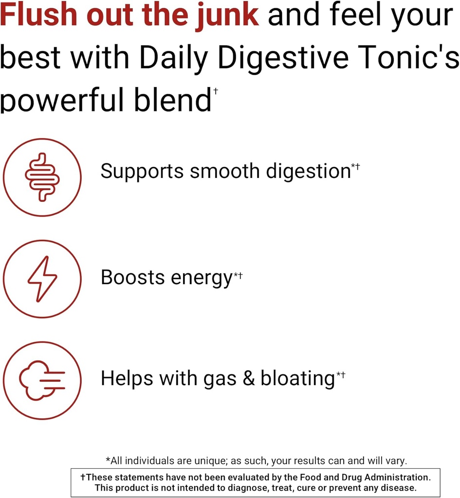 ACTIVATEDYOU Daily Digestive Tonic Kombucha - Support Healthy Digestion & Youthful, Long-Lasting Energy- Prebiotic Fiber, Probiotics, Postbiotics, Vitamin C, Berry Lemonade Flavor (30 Servings) 4