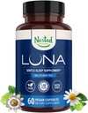 Nested Naturals Luna Sleep Supplement, Melatonin Free, Non-Habit Forming Herbal Sleep Supplement, Adult Bedtime Support, Help Sleeping w/Chamomile, Valerian, L-Theanine, 60 Vegan Capsules 2