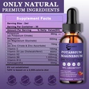 Potassium Magnesium Supplement Liquid Drops - Non-GMO & Gluten Free - High Absorption Magnesium Complex Potassium Citrate 99mg, Zinc, Vitamins C, D3, Complex B for Bone, Heart, Muscle & Nerve 3