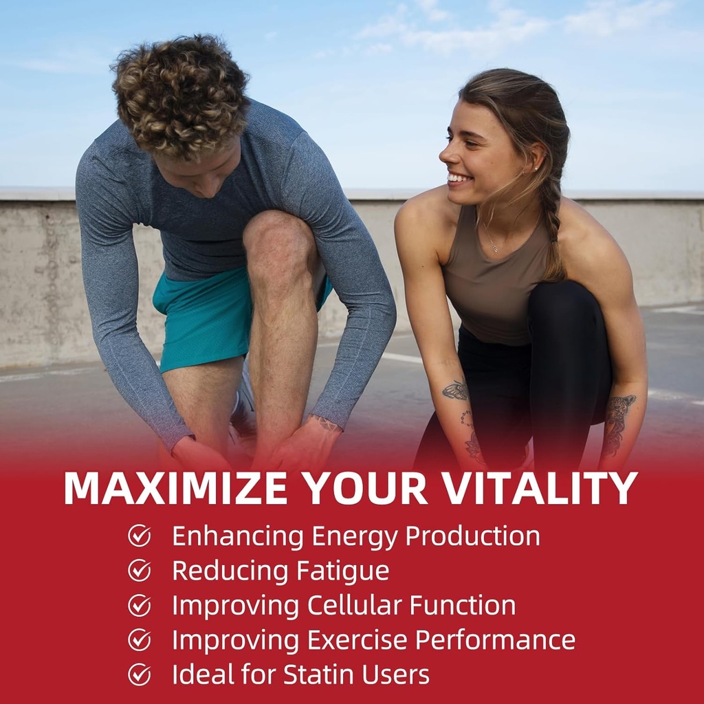 CoQ10 200mg Softgels with PQQ & Omega 3, Maximum Absorption Coenzyme Q10, Powerful Antioxidant for Heart & Energy Health, 120 Count, 4 Month Supply, Non-GMO 6