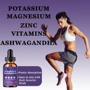 Potassium Magnesium Supplement Liquid Drops - Non-GMO & Gluten Free - High Absorption Magnesium Complex Potassium Citrate 99mg, Zinc, Vitamins C, D3, Complex B for Bone, Heart, Muscle & Nerve 6