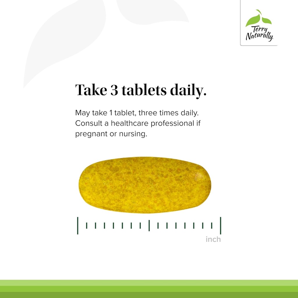 Terry Naturally Curamin Extra Strength - Curcumin & Boswellia for Healthy Circulation Support - Turmeric Supplement to Aid Joints, Muscle Health & Endorphin Production - 120 Tablets (Pack of 2) 5