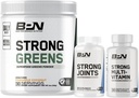 BARE PERFORMANCE NUTRITION BPN Strong Greens Superfood Powder, Strong Joints & Strong Multi-Vitamin Bundle 2