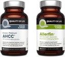 Quality of Life Immune Health Bundle - Featuring Kinoko Platinum AHCC 750mg and Allerfin 2