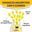SAM-e Gummies with L-Tyrosine, Vitamin B Complex & NAC, CoQ10, High-Potency SAM-e Supplement - Pineapple Flavor, for Mood, Joint, Cognitive & Liver Detox, Vegan Friendly, 180 Gummies 6