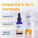 NativePath D3K2 Tincture - 1000IU Vitamin D3 and Vitamin K2 Supplement with Organic MCT Oil - 1 Fluid Ounce - Rapid Bioavailability Multi-Vitamin for Bone Strength and Total Body Wellness, 30 Servings 6