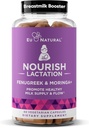 Nourish Lactation Supplement - Postpartum Support for Healthy Milk Flow & Production - Fenugreek Capsules for Women with Milk Thistle, Fennel Seed & Organic Moringa, 60 Vegan Soft Capsules 2