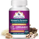 Cancer Sciences Organic Multivitamin for Women - Mushroom Supplement Extract - Hormonal & Immune Support Vitamins - 1,500mg Non-GMO Wellness Mushroom Complex with 40% Beta-Glucans,120 Capsules 2