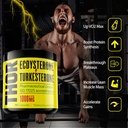 Turkesterone + Ecdysterone | Anabolic Supplement (3 Months - 180 Caps) Olympic Grade Testing - ISO 17025 Certification |1000mg - 98%-95% Purity with Lab Synthesized Cyclodextrin | Beta Ecdisterona 3