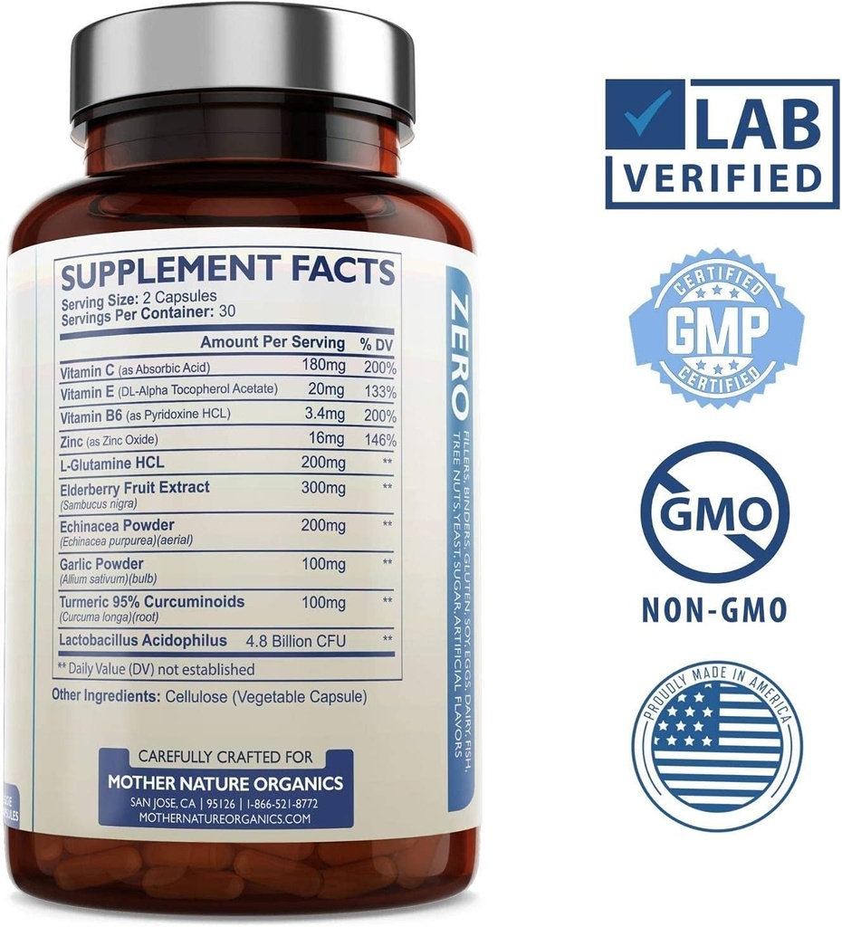 Mother Nature Organics Superfoods for Organic Living Immunity Duo 6